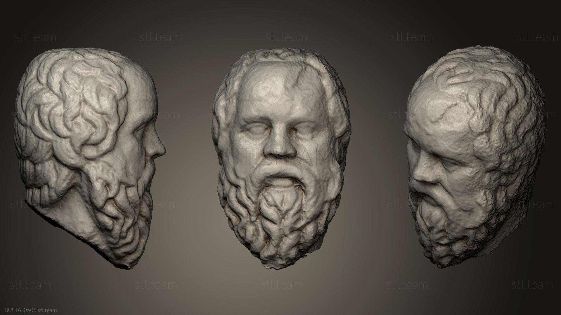 Сократ, Бюсты и головы античные и исторические 3D модель для ЧПУ: STL / MAX  (obj)